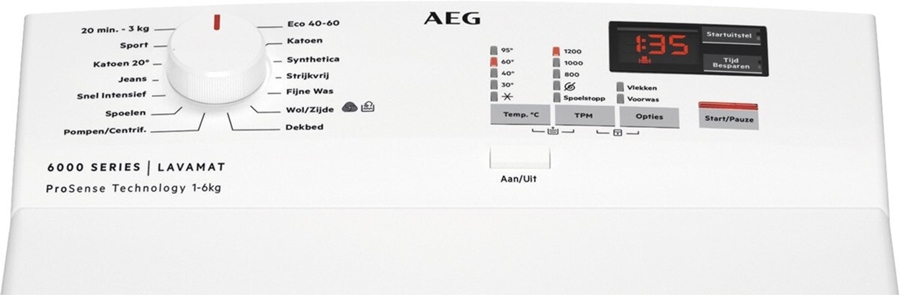 AEG L6TBN62K Wasmachine bovenlader