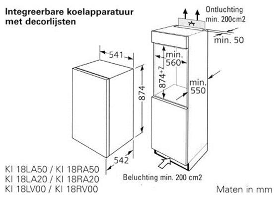 Siemens KI18LV00 inb koelkast2